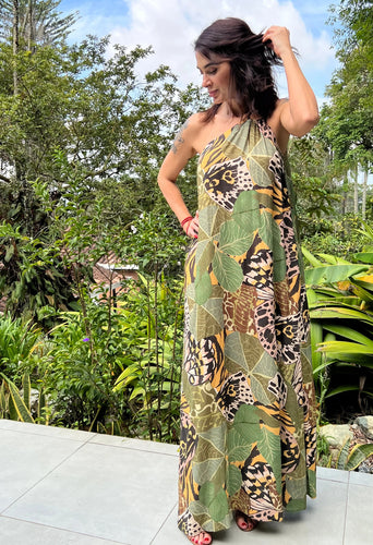 Jungle One Shoulder Dres