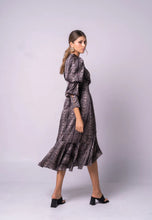 Load image into Gallery viewer, Animal Print Silk Dress