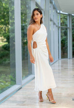 Load image into Gallery viewer, Asymetrical White Dress