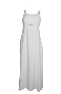 Cut out Linen Maxi Dress