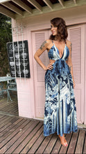 Load image into Gallery viewer, Cut out Blue Dress