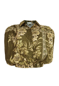 Olive Printed Blouse