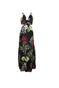 Floral Print Dress - With back slit