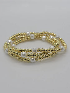 Pearl gold bracelet