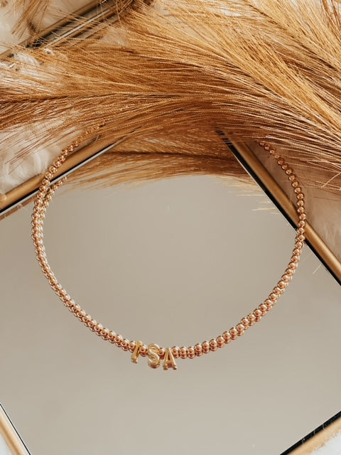 Golden Custom Made Necklace