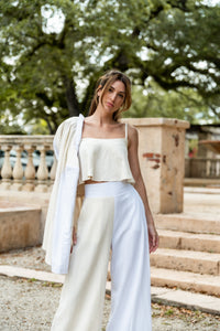 Colorblock 3 Piece Linen Set