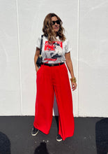 Load image into Gallery viewer, Palazzo Pants Red / White / black