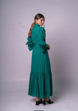 Load image into Gallery viewer, Puff Slevees Maxi Dress
