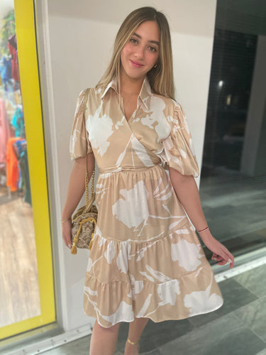 Short wrap dress